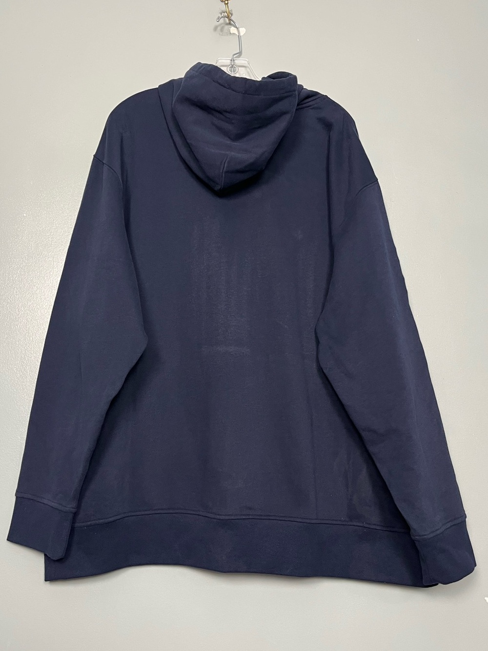 Polo Ralph Lauren Big Pony Logo Pullover Fleece Hoodie Navy White Size 2XB NWOT - Picture 2 of 10